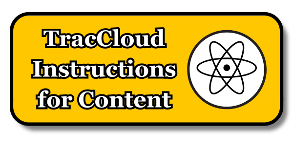 TracCloud Instructions for Content Appointments